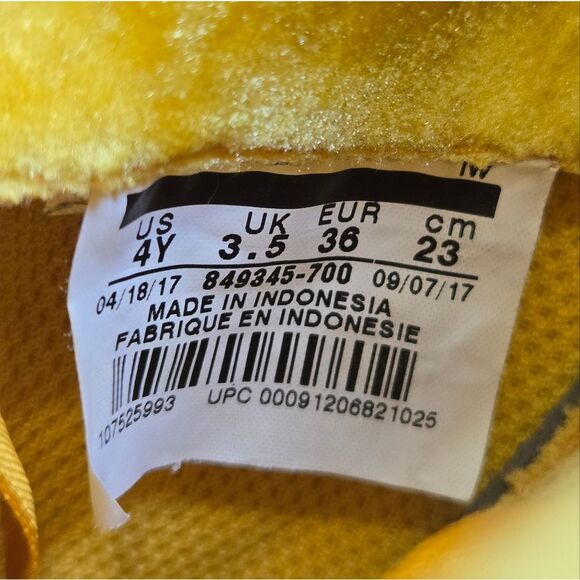 🐢 Nike Air Force 1 LV8 GS 'Mineral Gold' Size 4Y Great Shape! - Picture 3 of 13